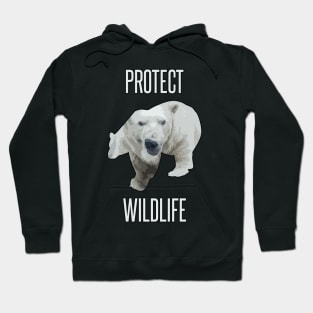 protect wildlife - polar bear Hoodie